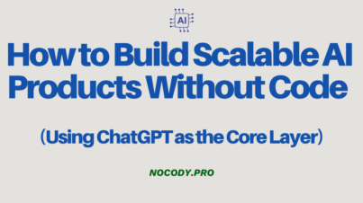 build-scalable-ai-products-without-code
